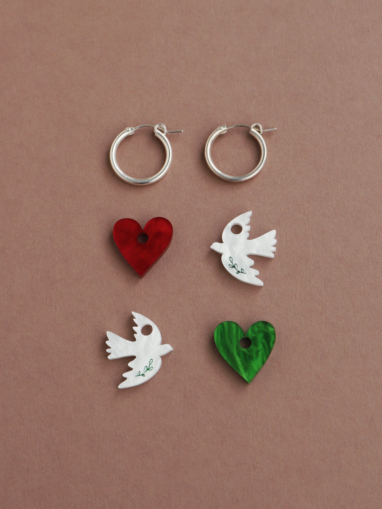 Dove Charm Hoops - Medical Aid for Palestinians Fundraiser
