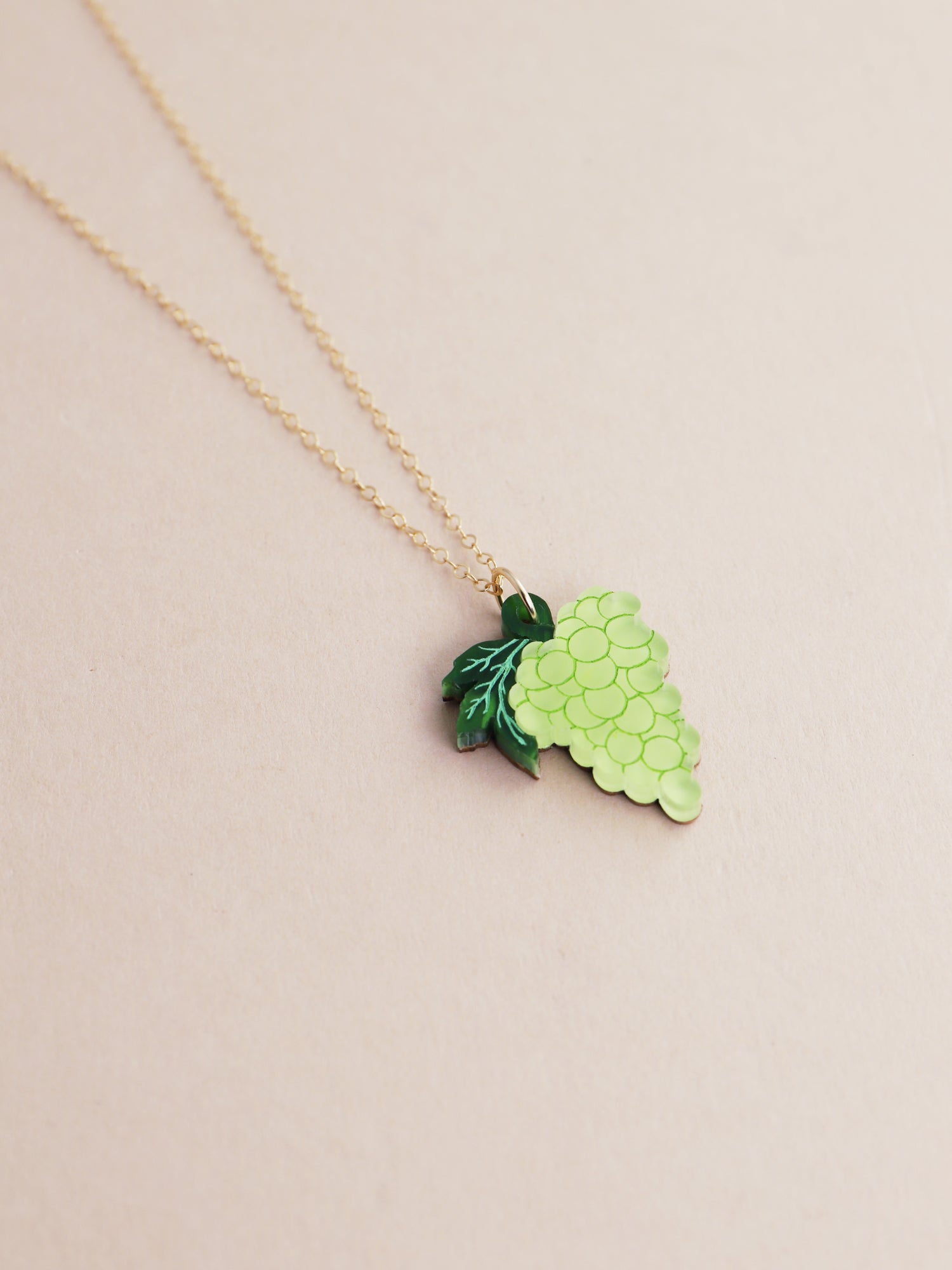 Grape Necklace in Green