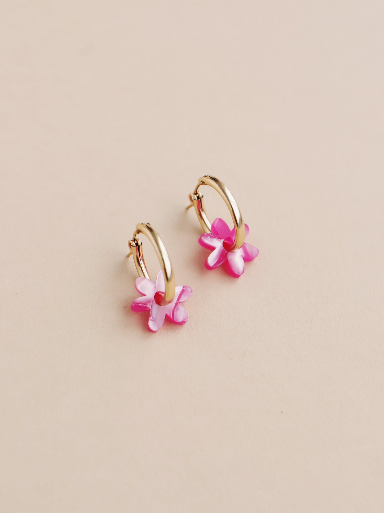 Mini Caia Hoops in Orchid