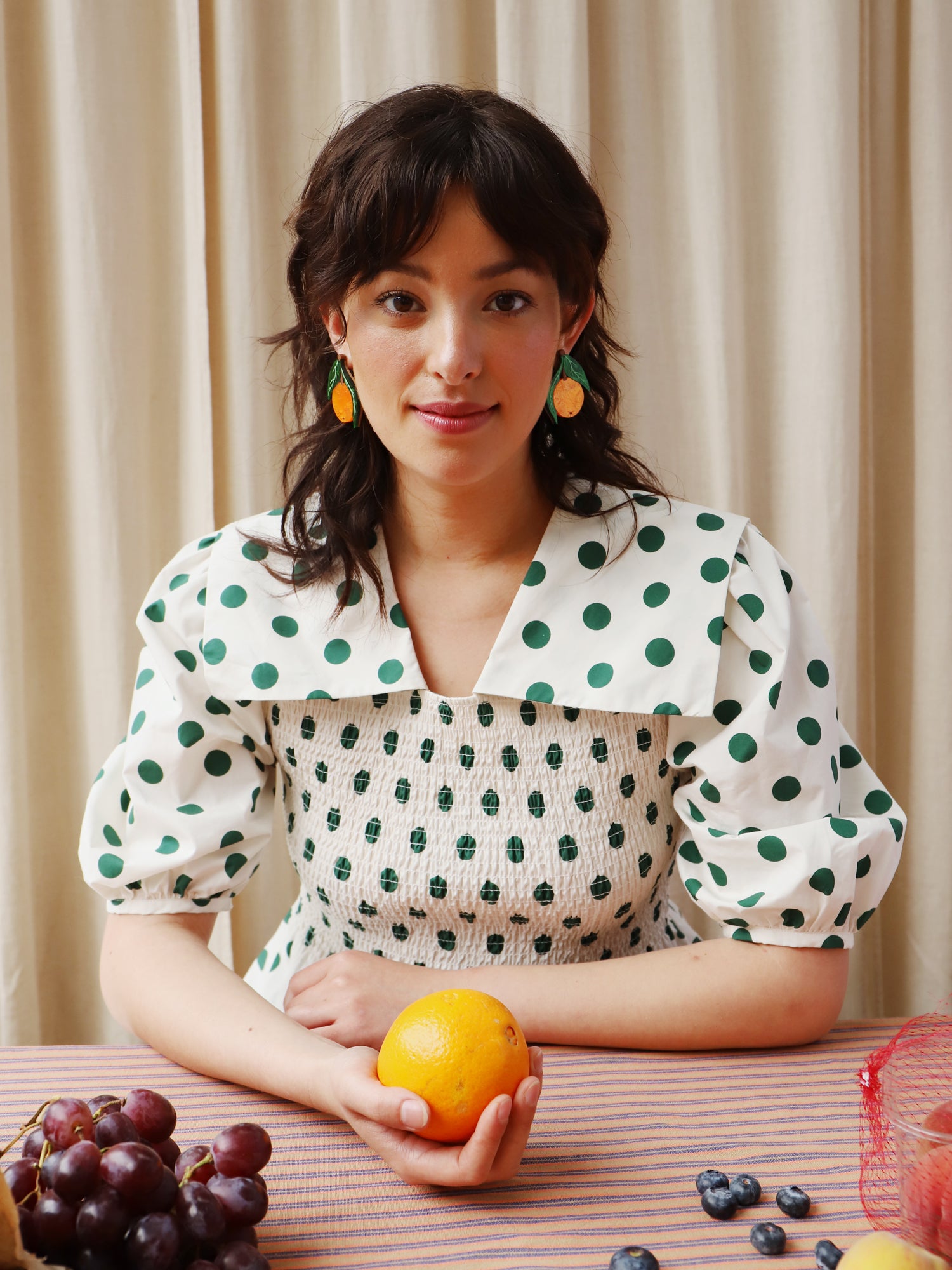 Orange Statement Earrings