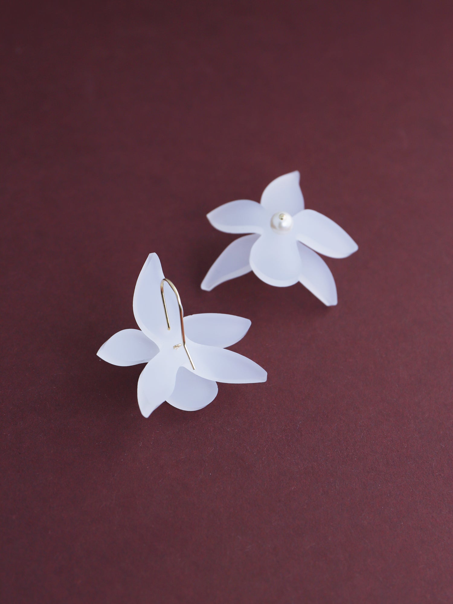 Orchid Earrings in Frost