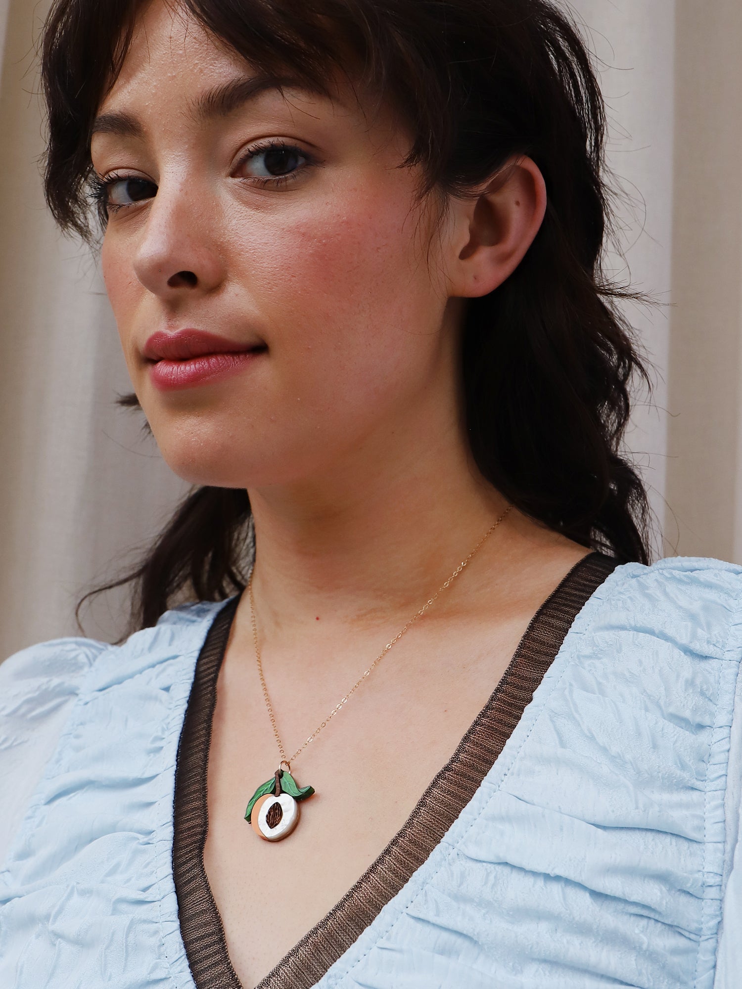 Peach Necklace
