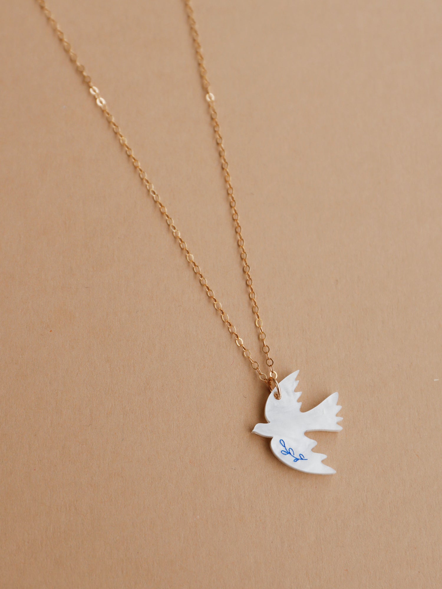 Dove Necklace - Ukraine Red Cross Fundraiser